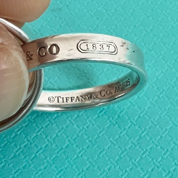 🔴Authentic TIFFANY & CO 1837 VintageSterling Silver Interlocking Circles Ring🔴 - Picture 6 of 11